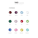 143Code birthstone selection chart — customize your Morse code bracelet, necklace, or anklet