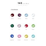 143Code birthstone selection chart — customize your Morse code bracelet, necklace, or anklet