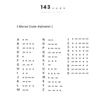 Morse code alphabet reference chart — personalize your 18k gold jewelry with hidden messages and birthstones