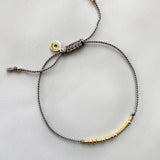 SILK Morse Code - Bracelet 18k Solid Gold